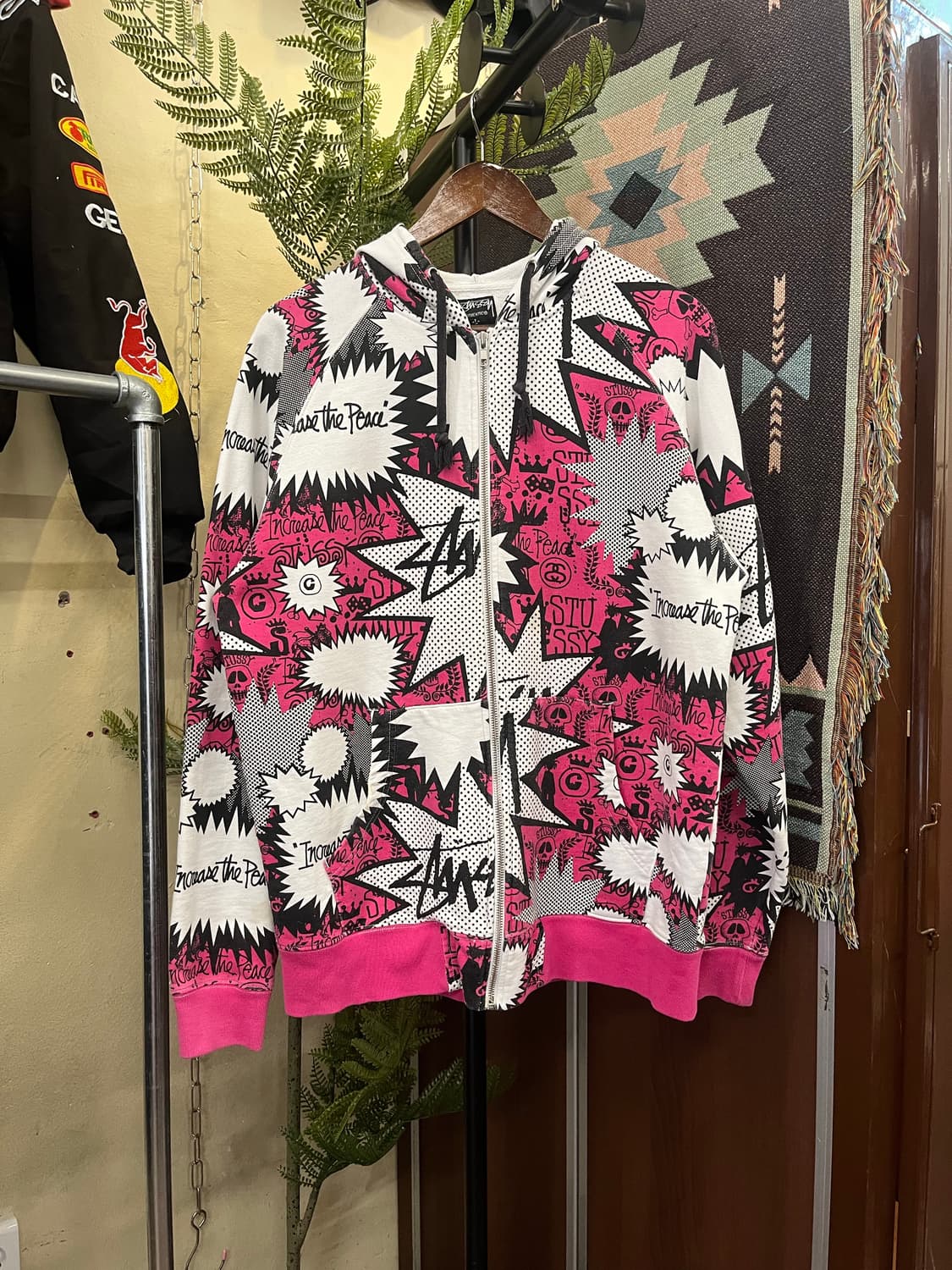 스투시 카툰 그래픽 후드집업 #csz750 상품이미지1