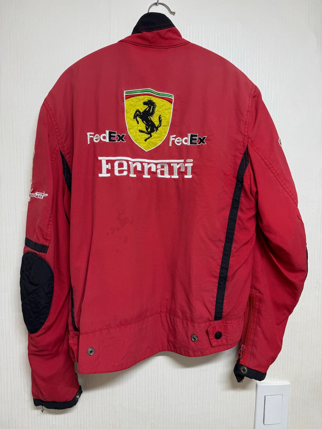 페라리 레드 레이싱 자켓 점퍼 S 상품이미지2