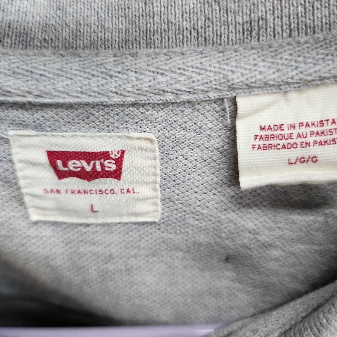 리바이스 베트윙 로고 반팔카라 L(L) 상품이미지5