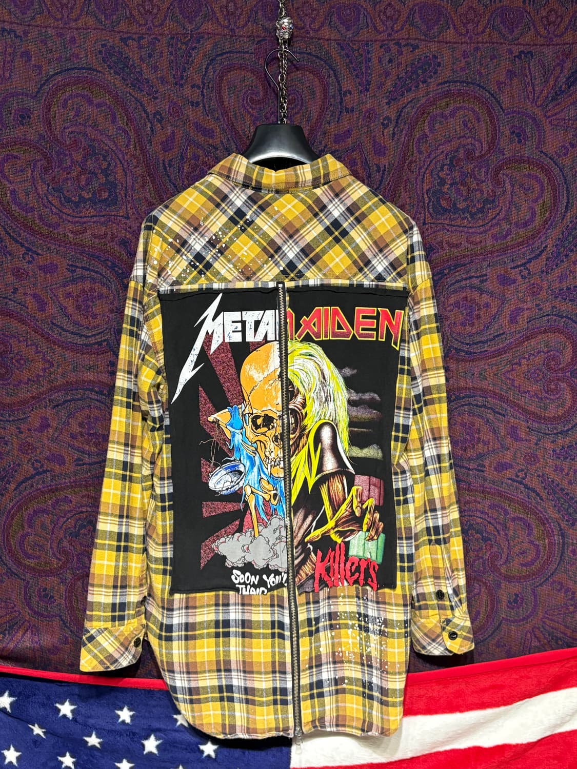 BLACK FLAME 메탈리카x아이언 메이든 락셔츠 상품이미지1