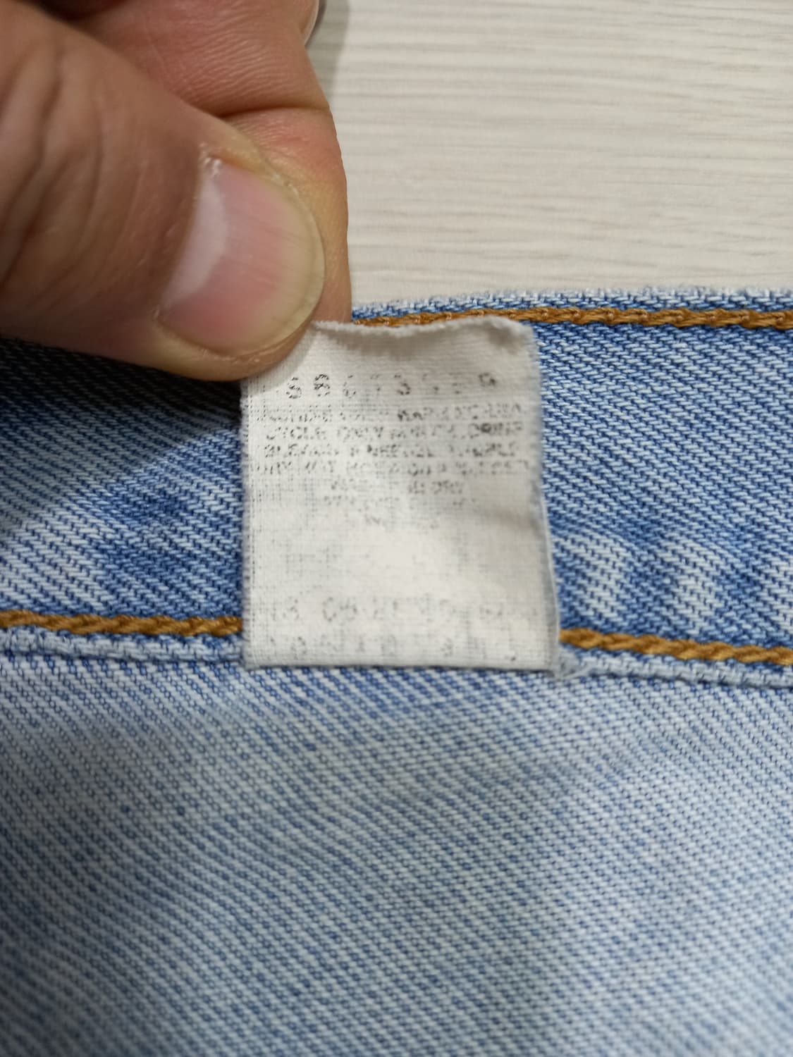 36-37 90's 리바이스570 테이퍼드 연청 커스텀 36-434 상품이미지10