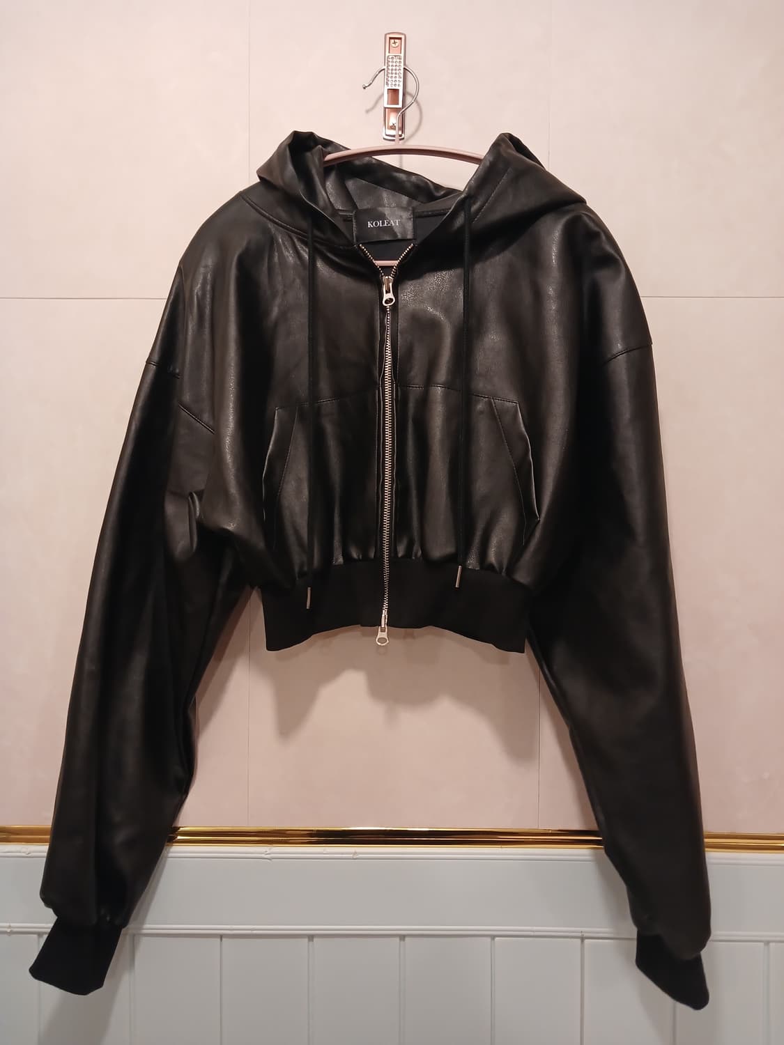 콜릿 정품 여성 크롭 후드 자켓 free 사이즈 상품이미지1