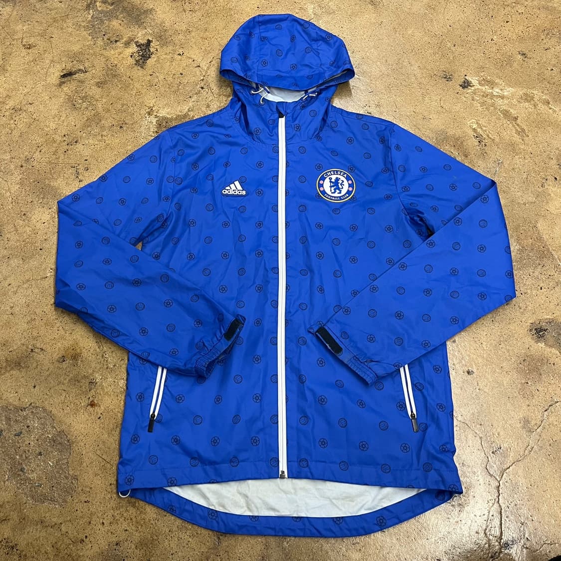 [정품/95] 아디다스 첼시 FC 블루 축구 바람막이 b10 상품이미지2