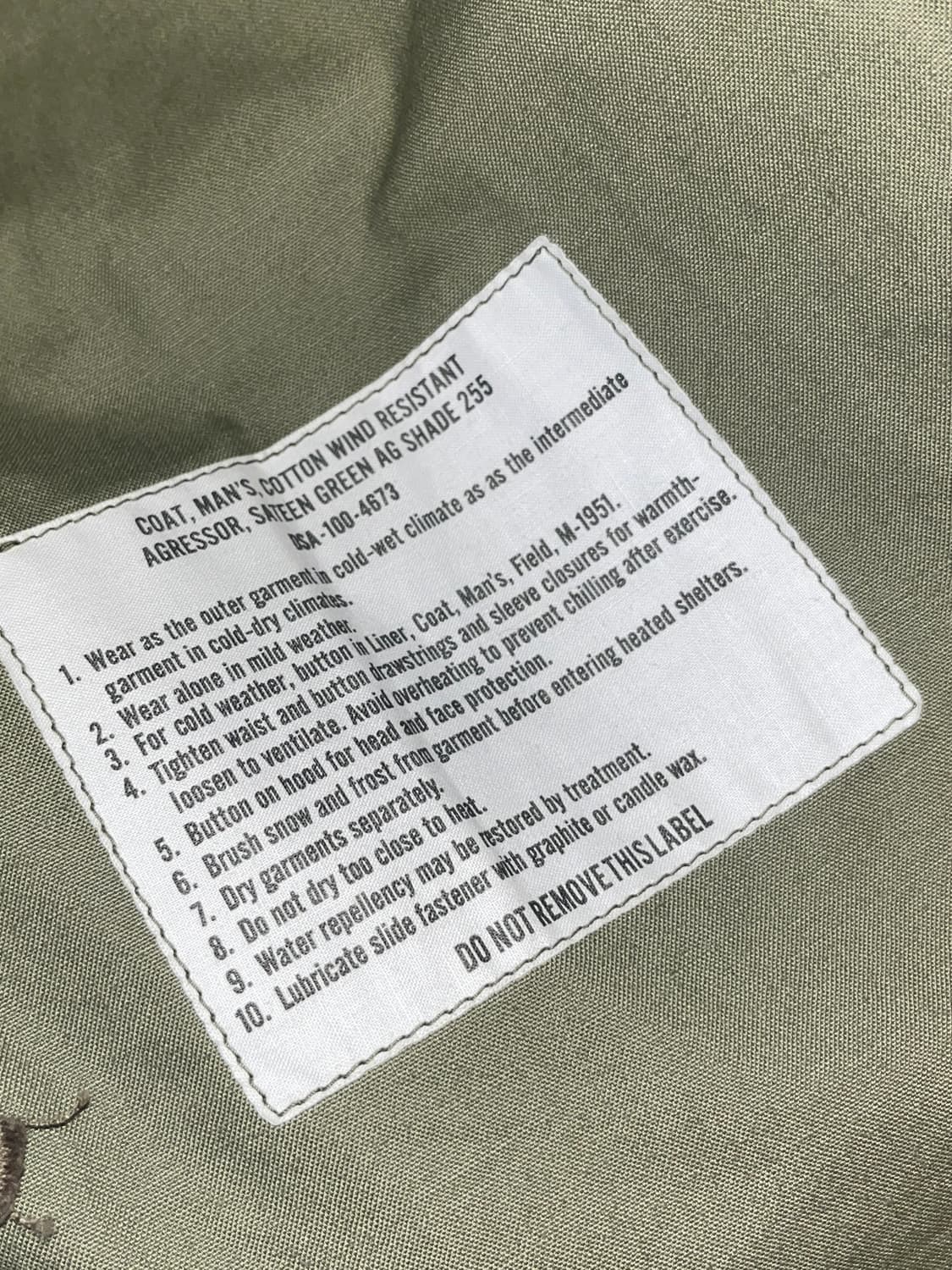 [M]리얼맥코이 m-51 필드자켓 그린 상품이미지4