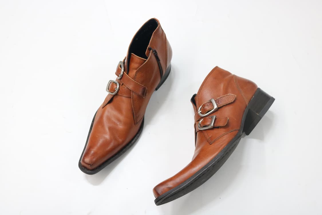 훕데두 스퀘어토 버클 스트랩 부츠 상품이미지3