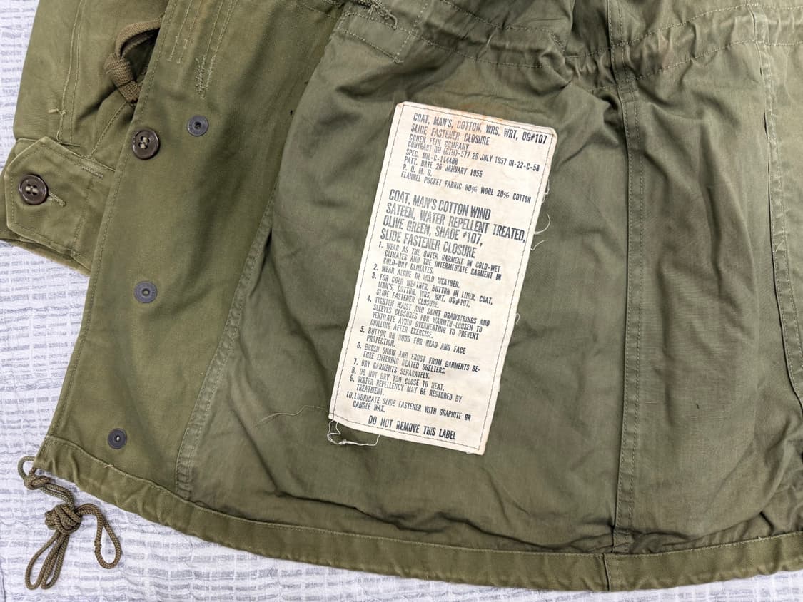 (레어/탈론지퍼) m51 필드자켓 M-R 상품이미지5