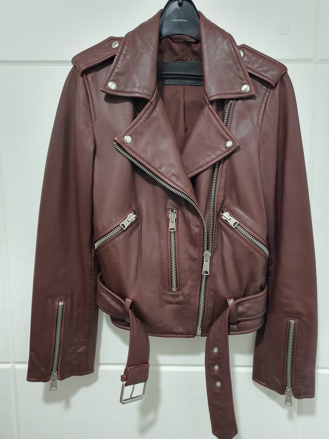 올세인츠 발펀 바이크 가죽 자켓 사이즈 EU32
 상품이미지5