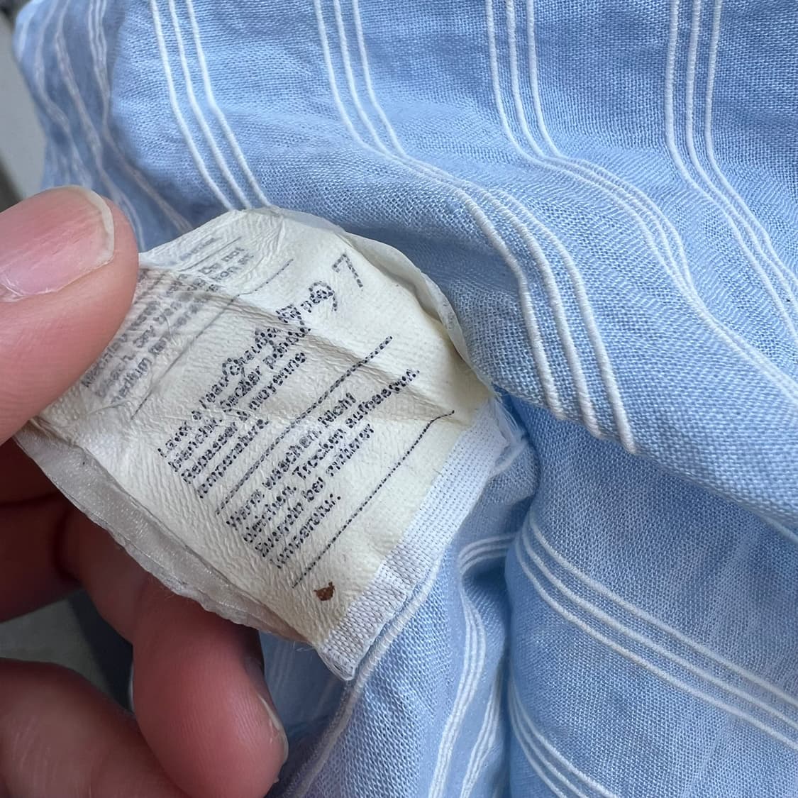 90‘s 엠포리오 아르마니 자가드 스트라이프 셔츠 상품이미지10