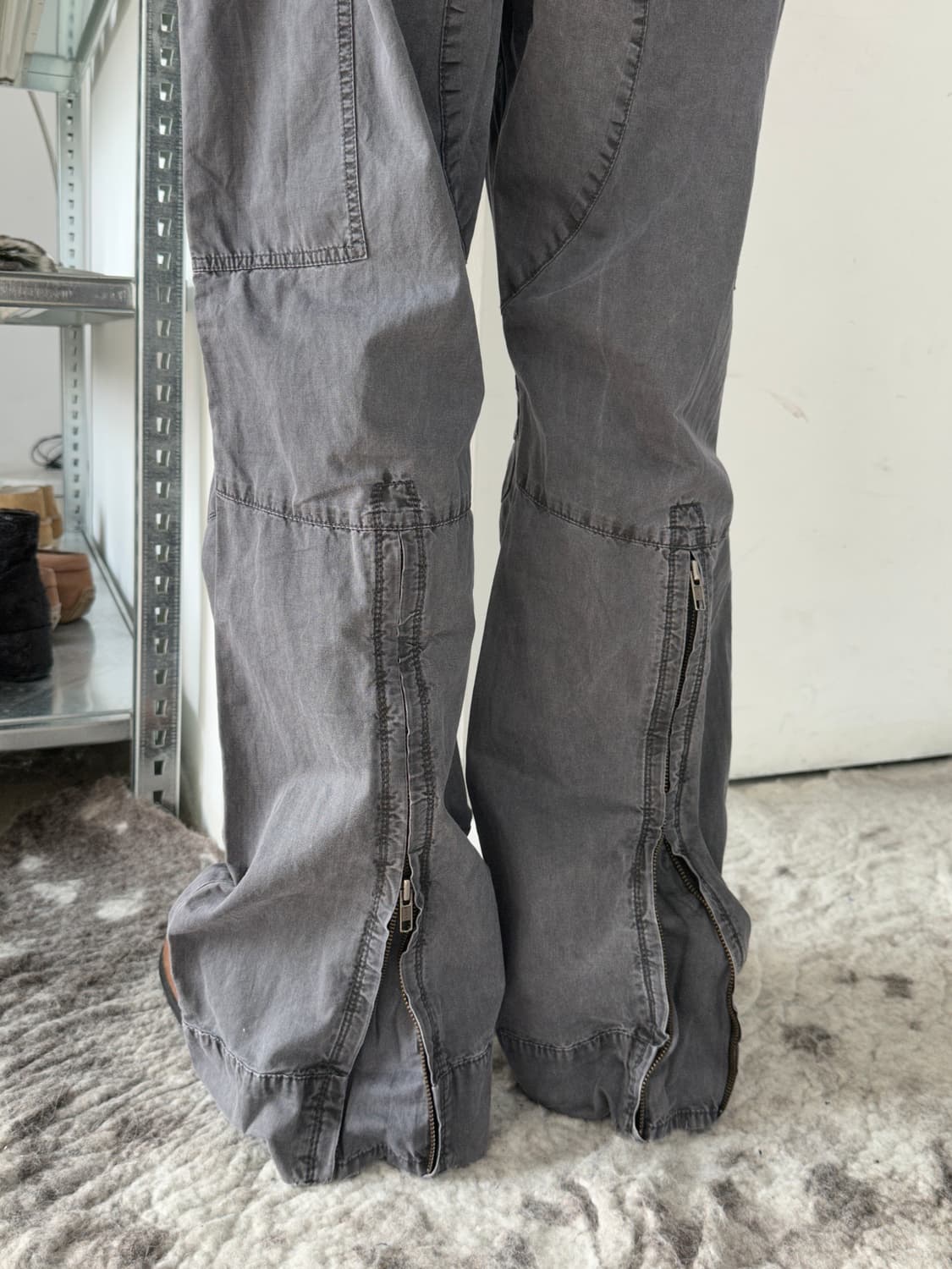 2000’s 빈티지 바이커 카고 와이드 팬츠 상품이미지8