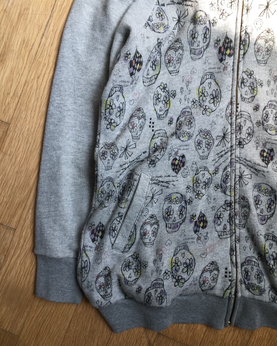 Scolar Y2K skull print hoodie 상품이미지6