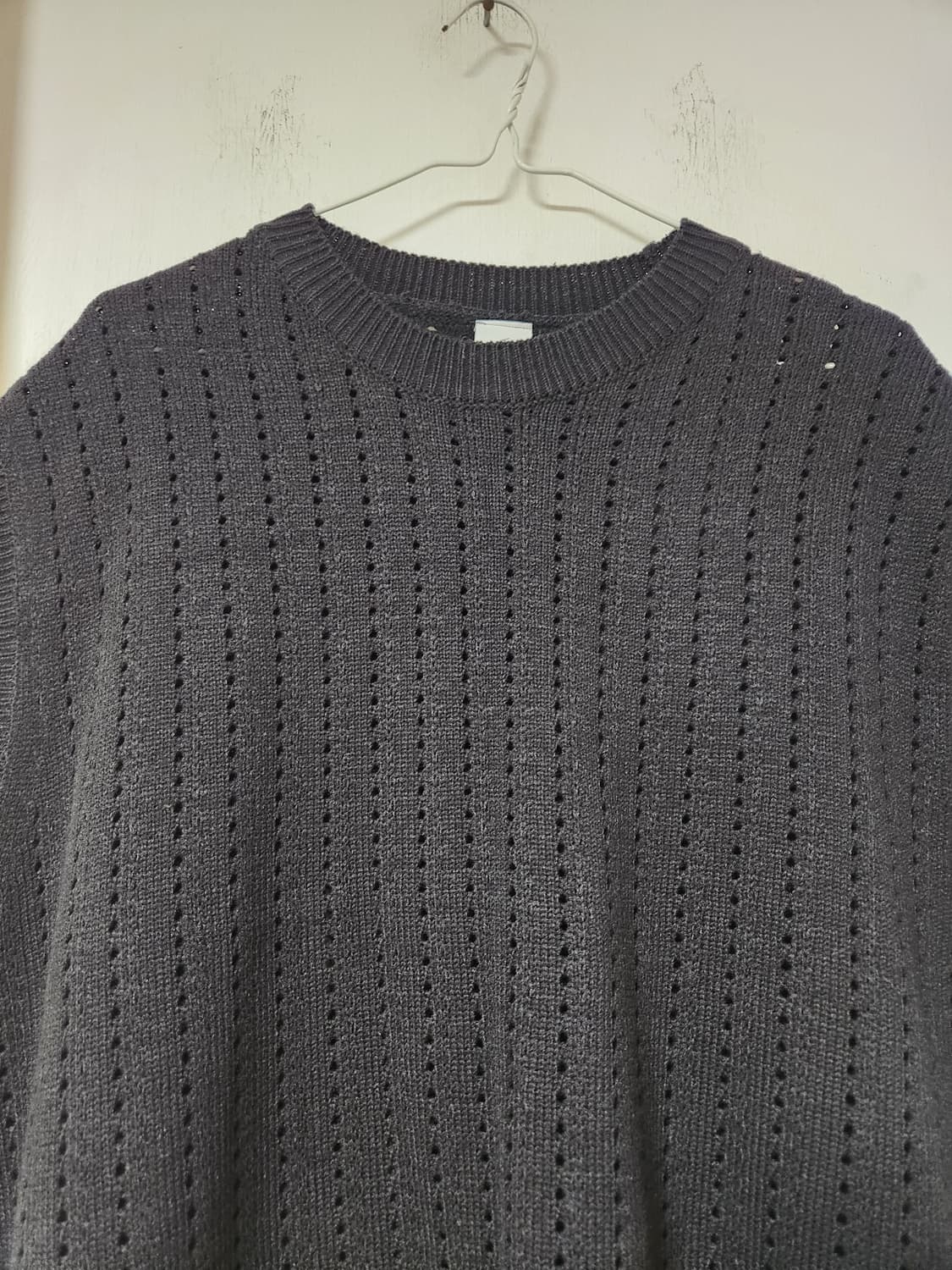 빅사이즈 WEEKEND 블랙 니트 조끼 상품이미지3