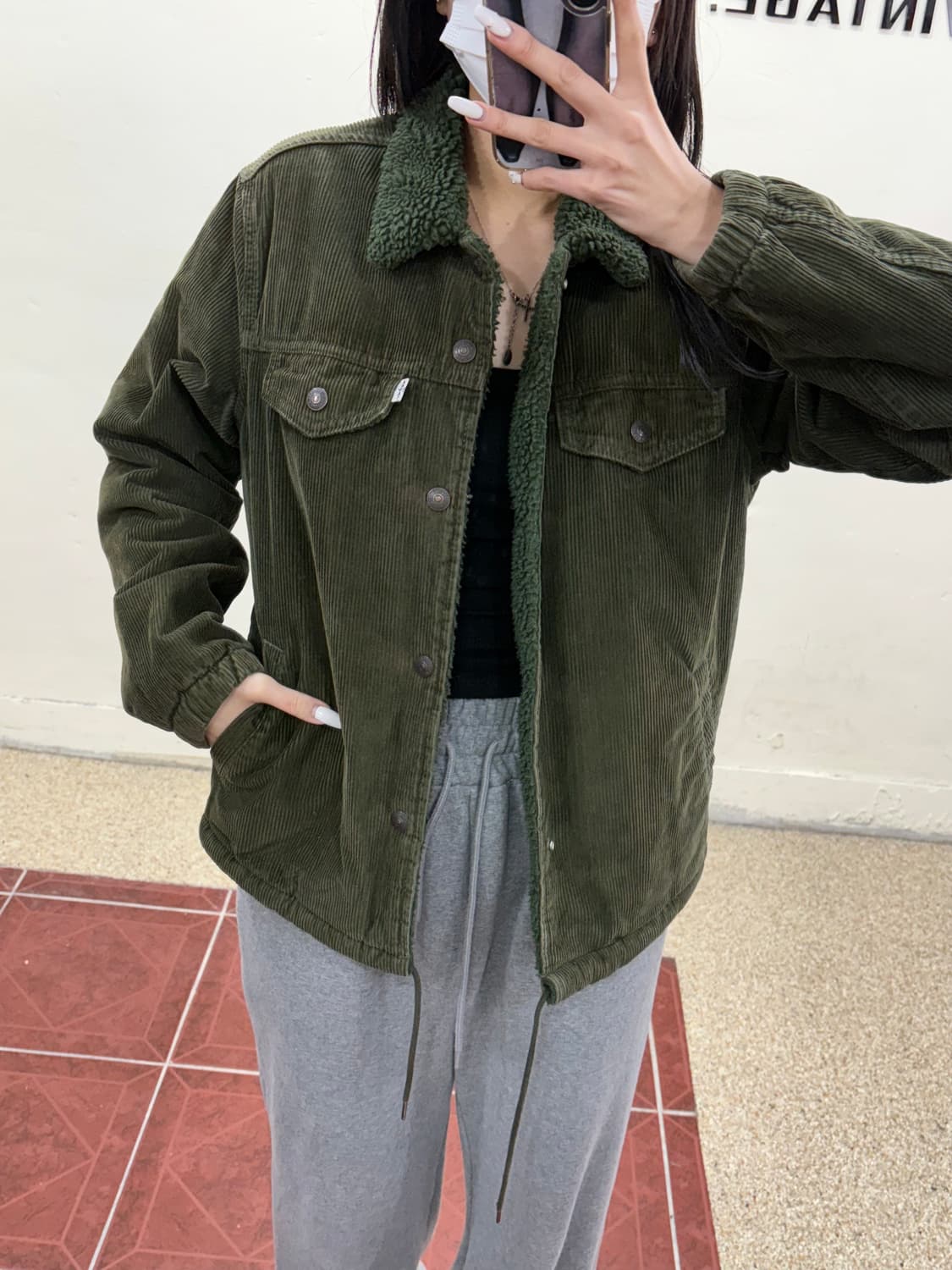 리바이스 쉐르파 코듀로이 양털 트러커 자켓 상품이미지7