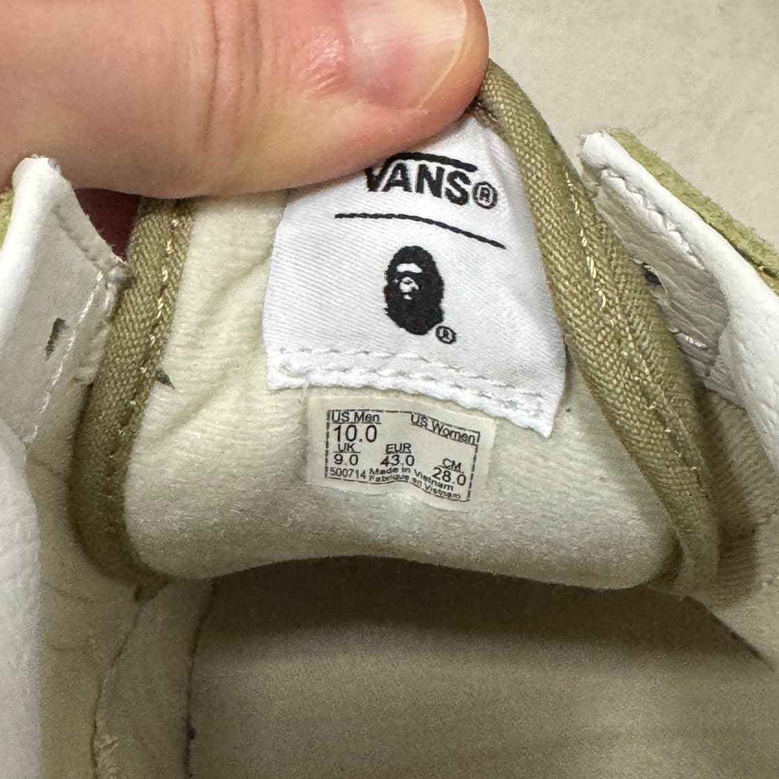 반스 x 베이프 올드스쿨 36 DX ABC 카모(280) 상품이미지6