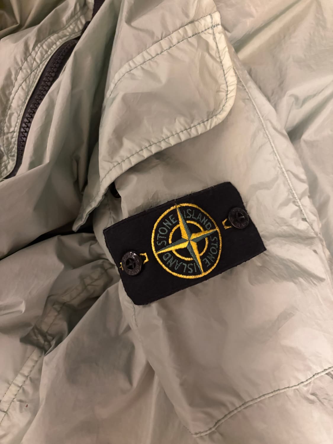 스톤아일랜드 나일론메탈 오버셔츠 / 세이지카키 / XL 상품이미지2