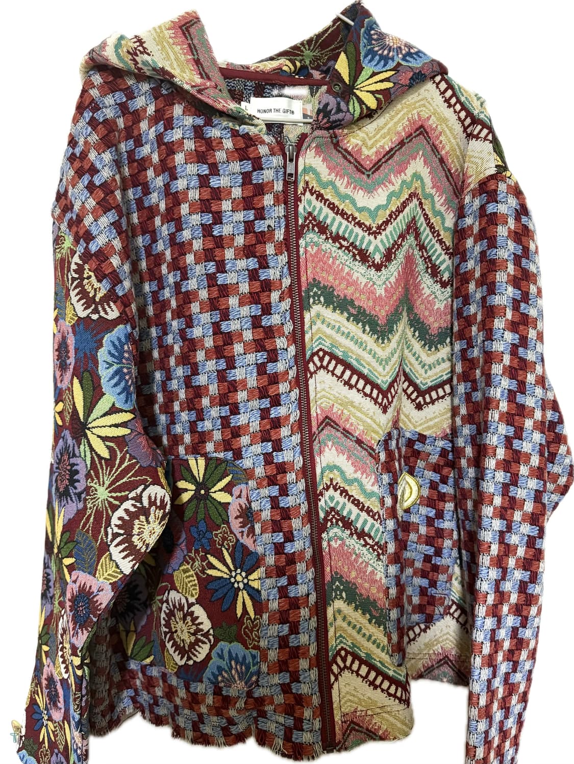 아너 더 기프트 - 태피스트리 사운즈 집업 후디 레드 상품이미지1