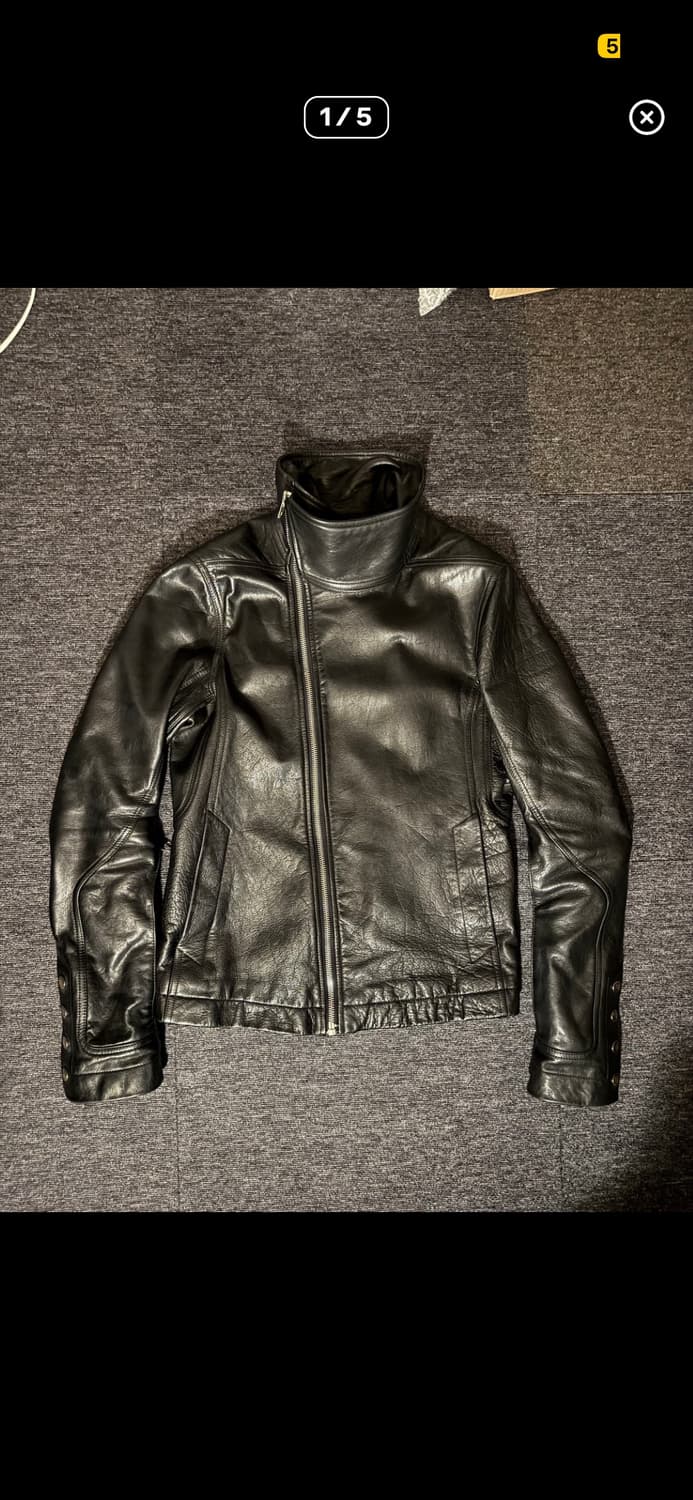 릭오웬스 몰리노 레더 자켓 48, 50 사이즈 삽니다  상품이미지1