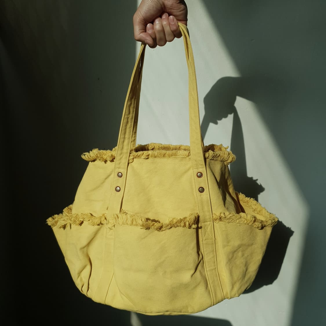 KAPITAL Fringe Canvas Tote Bag 상품이미지1