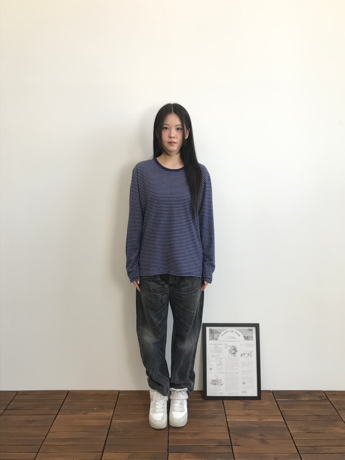 Smilook Stripe Long Sleeve Tee 상품이미지1