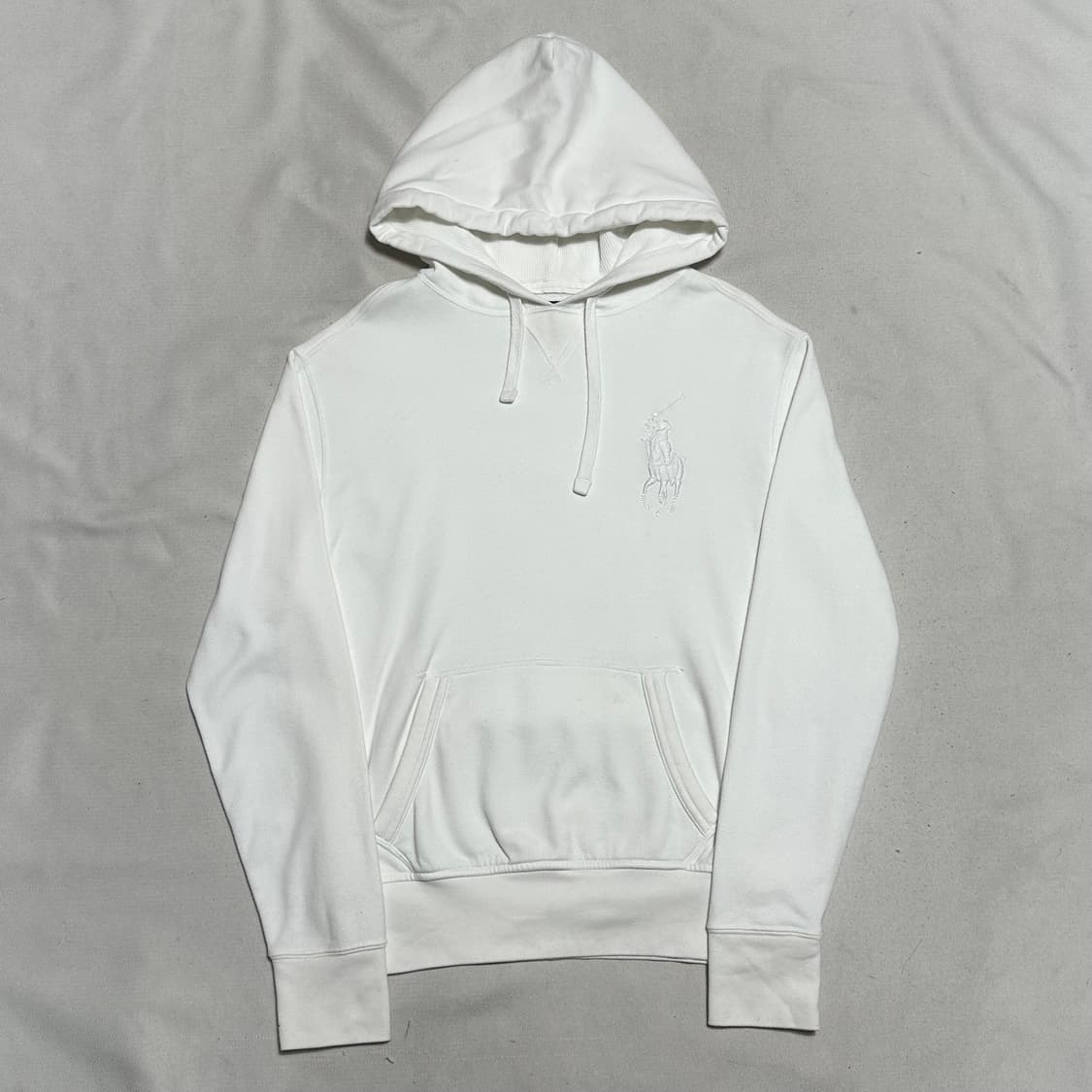 M 폴로랄프로렌 빅포니 화이트 후드티 상품이미지2