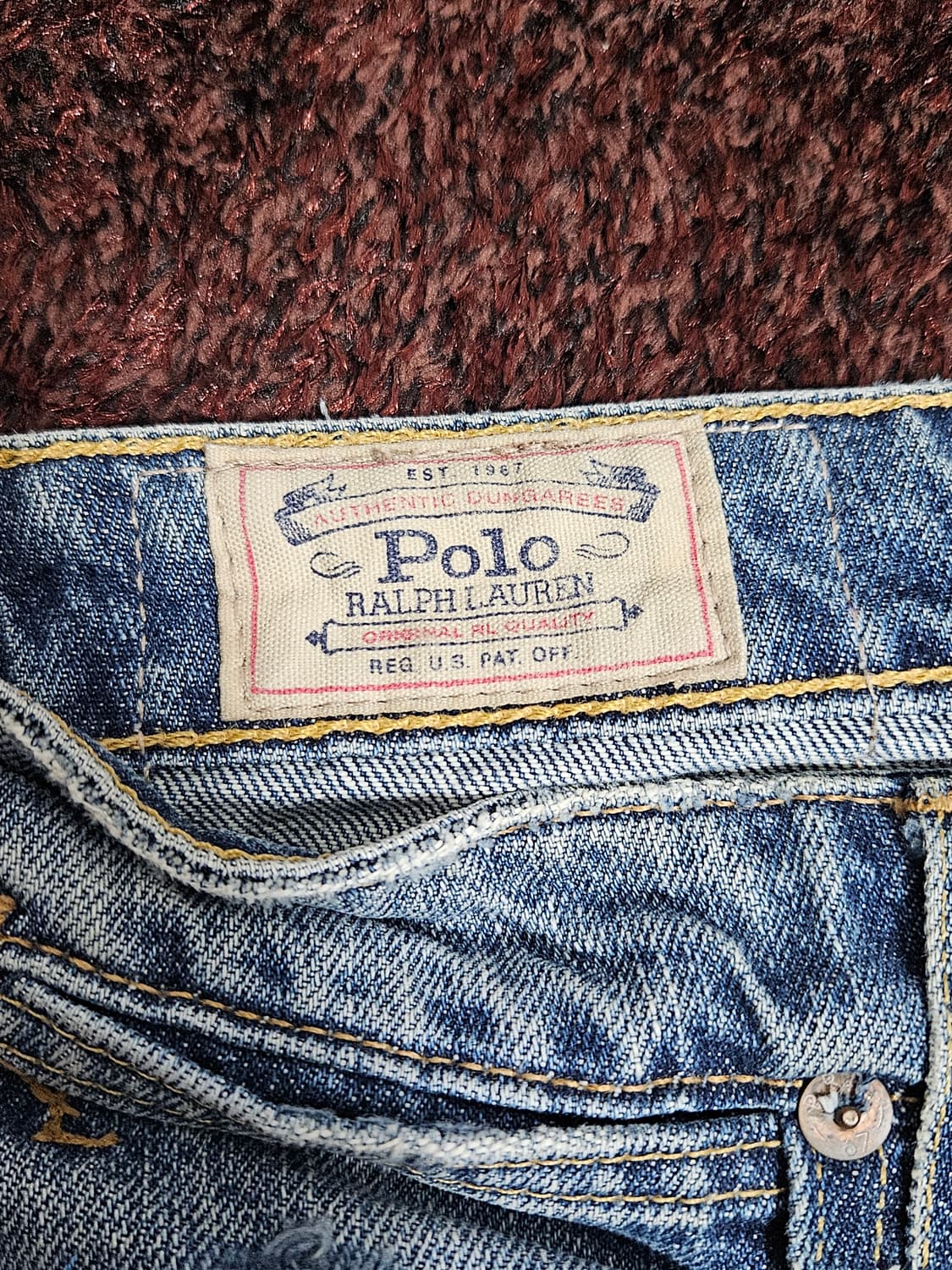 폴로 랄프로렌 페인팅 데미지 워싱진 27 사이즈 상품이미지7