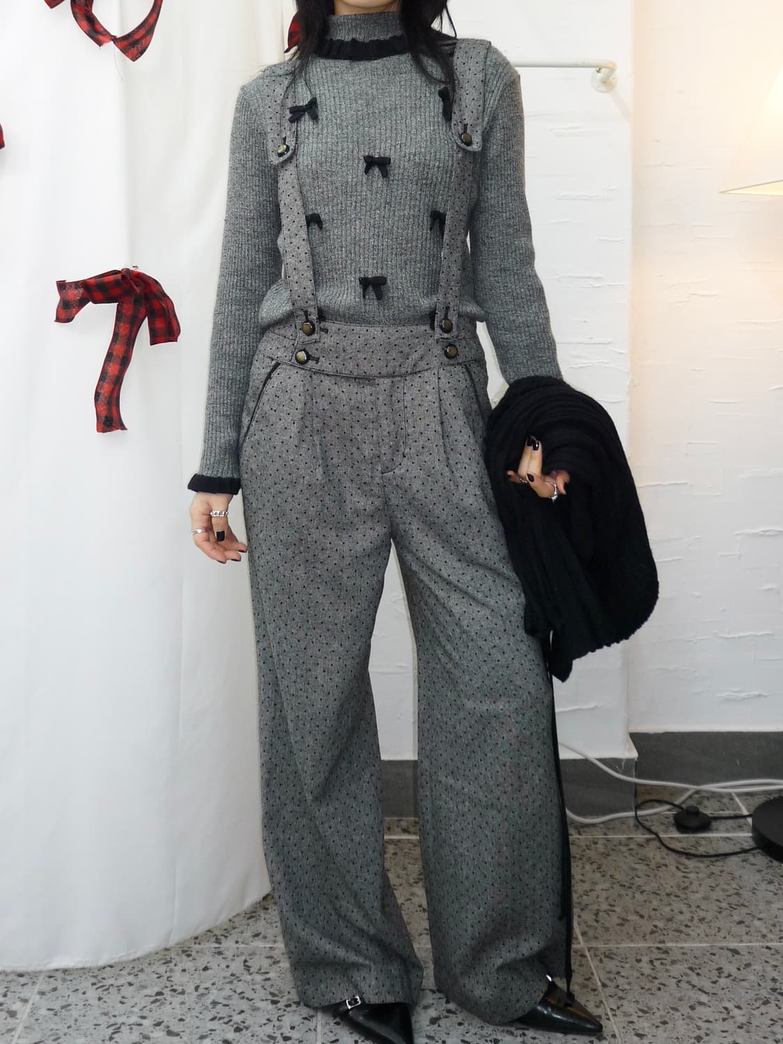 ribbons ruffle knit 상품이미지2