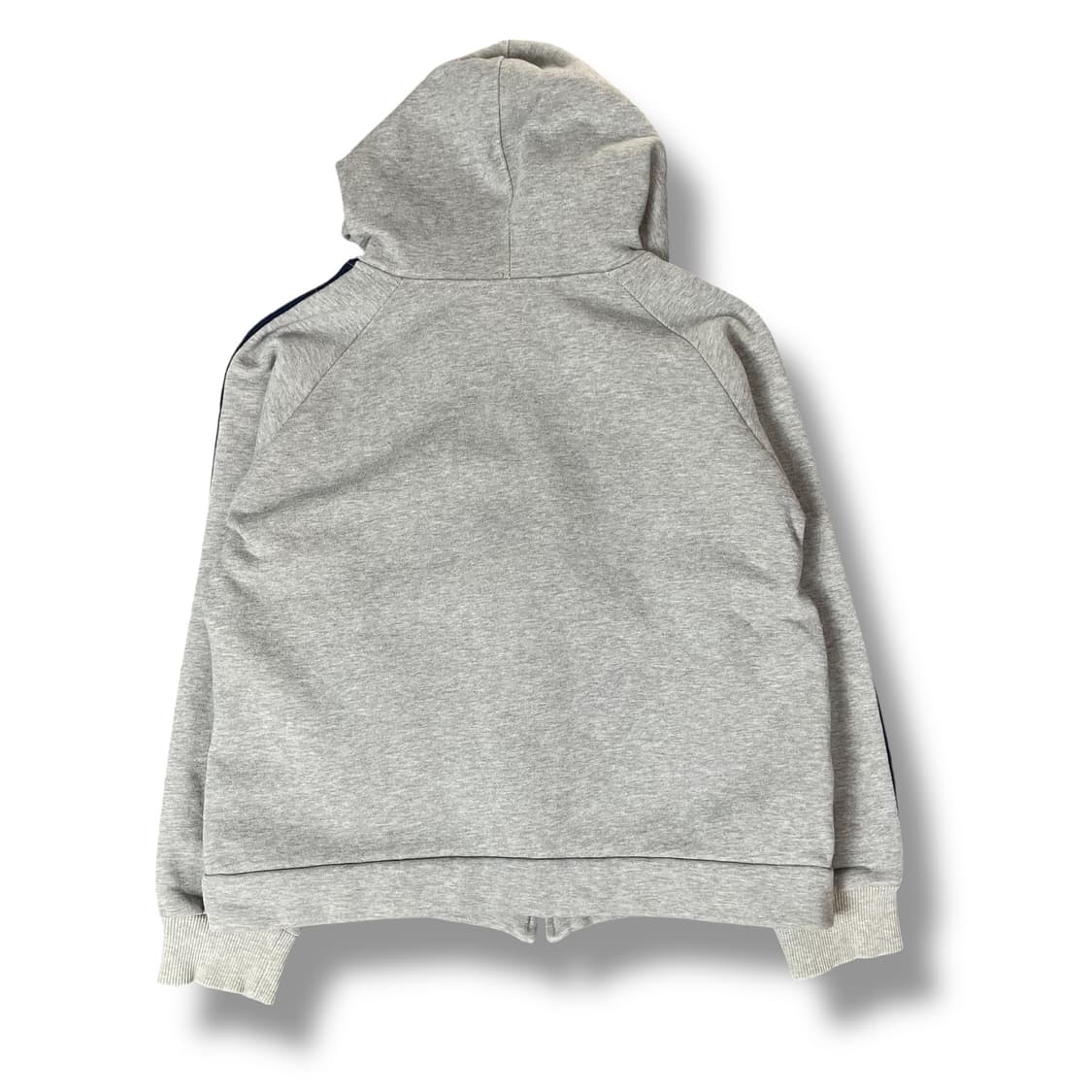 빈티지 그레이 배색 기모 후드집업 상품이미지2