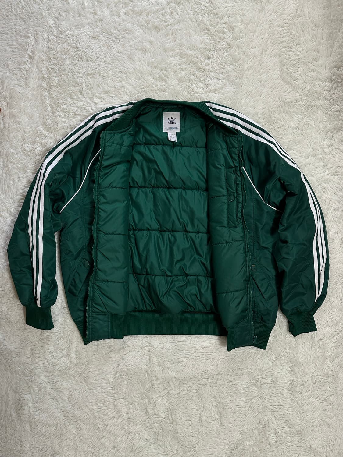 아디다스 녹색 3선 트랙 자켓 XL 상품이미지2