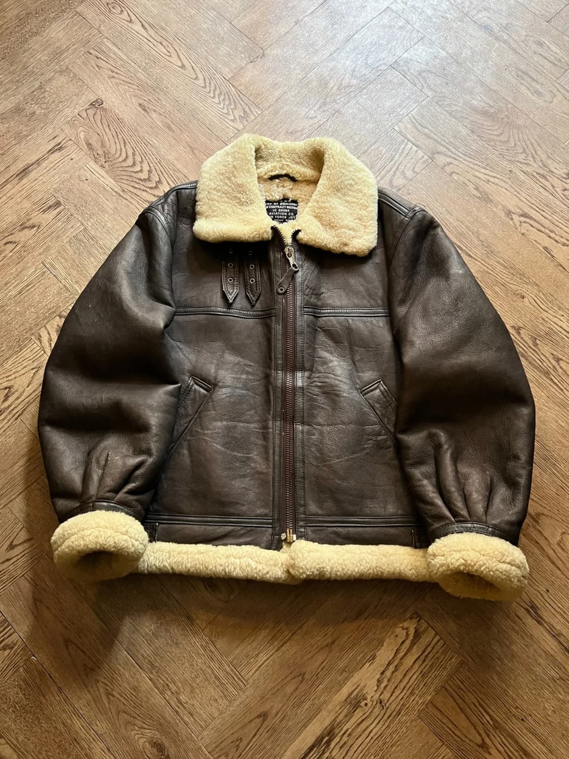 [L]USA 빈티지 TYPE B-3 리얼레더 무스탕 자켓 상품이미지1