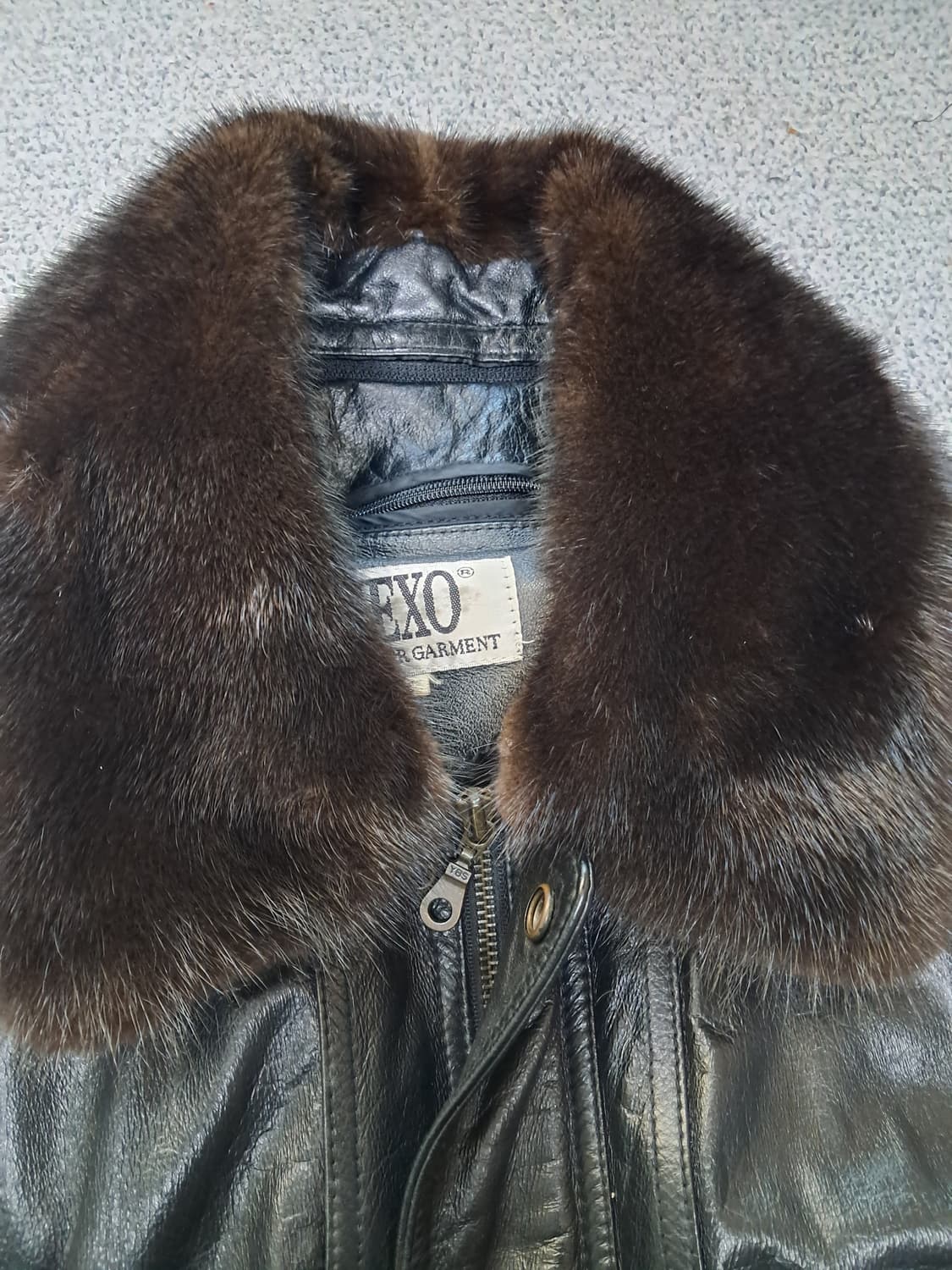 빈티지 가죽 무스탕 자켓 상품이미지3