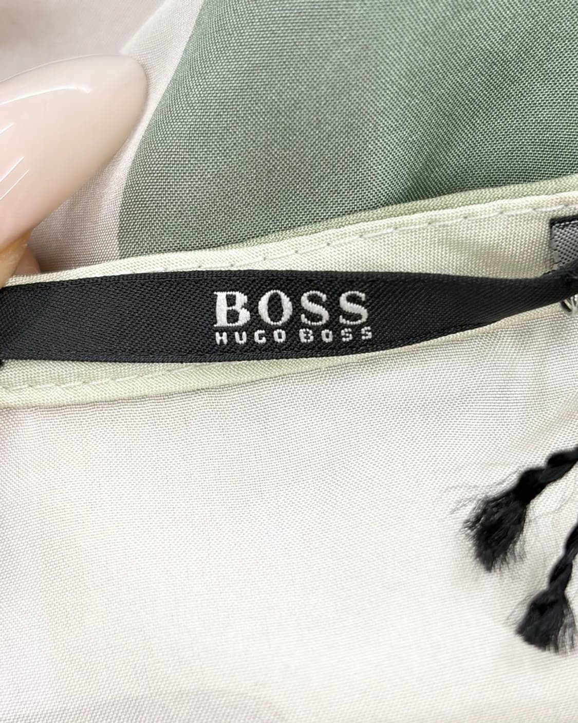 휴고 보스 패치워크 셔링 실크 원피스 상품이미지8