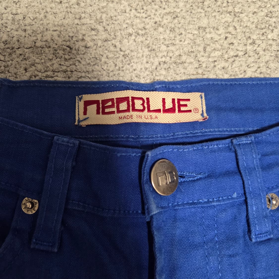 Made in USA 네오블루 데님팬츠 청바지 30-31 상품이미지3