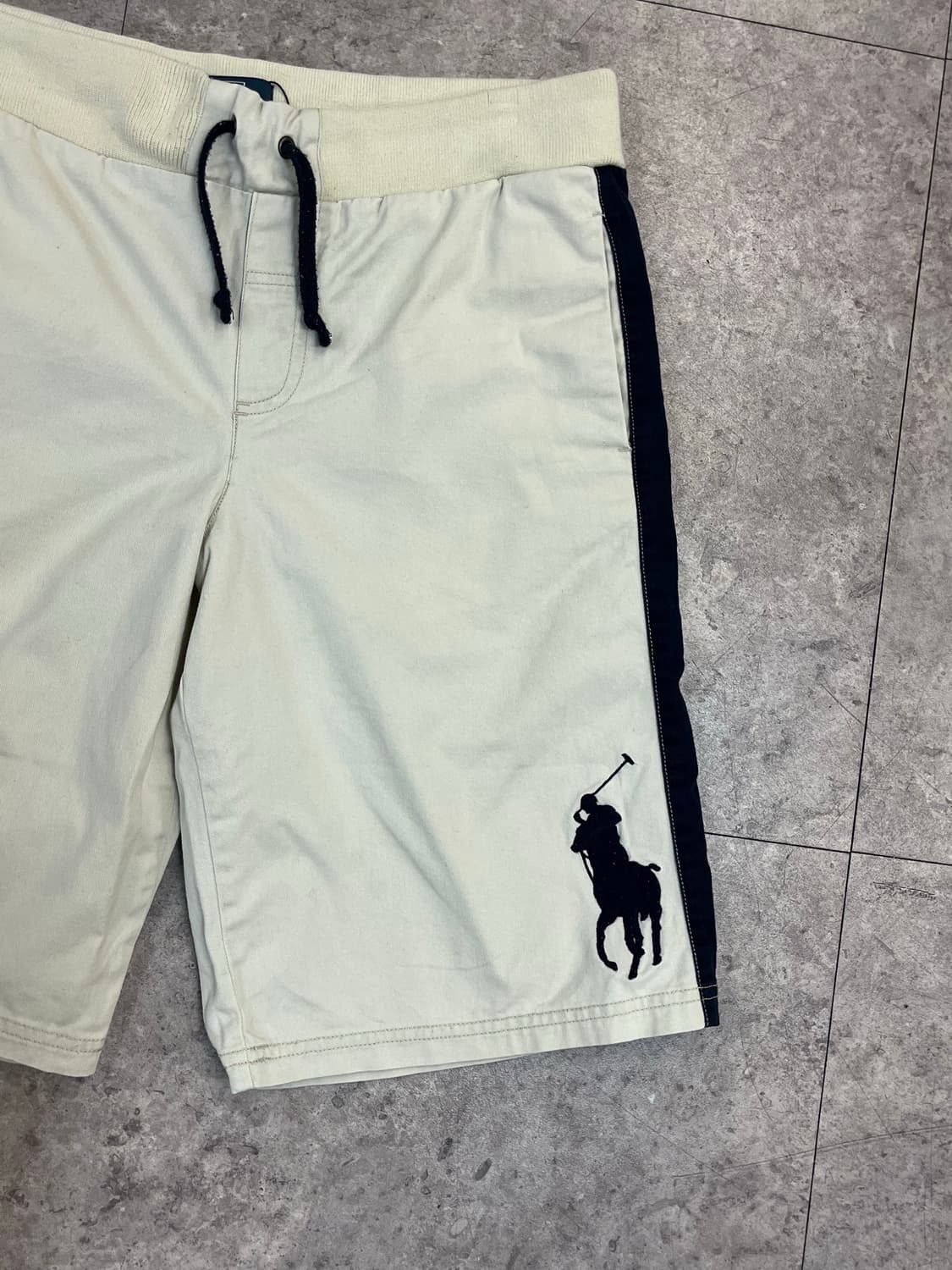 폴로 랄프로렌 빅포니 밴딩 하프 팬츠 아이보리 L #csz3802 상품이미지5