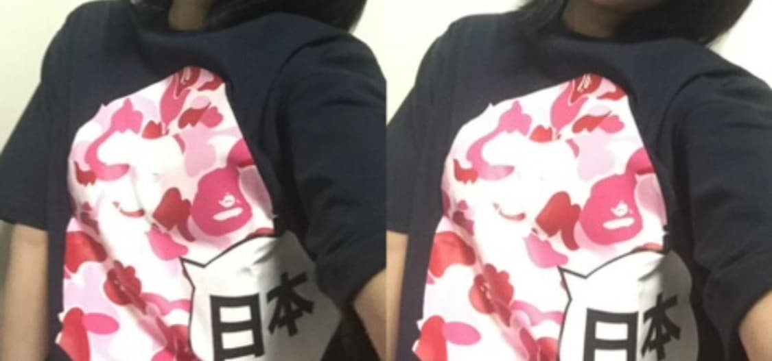 베이프 핑크카모 네이비 티셔츠 XL 상품이미지1