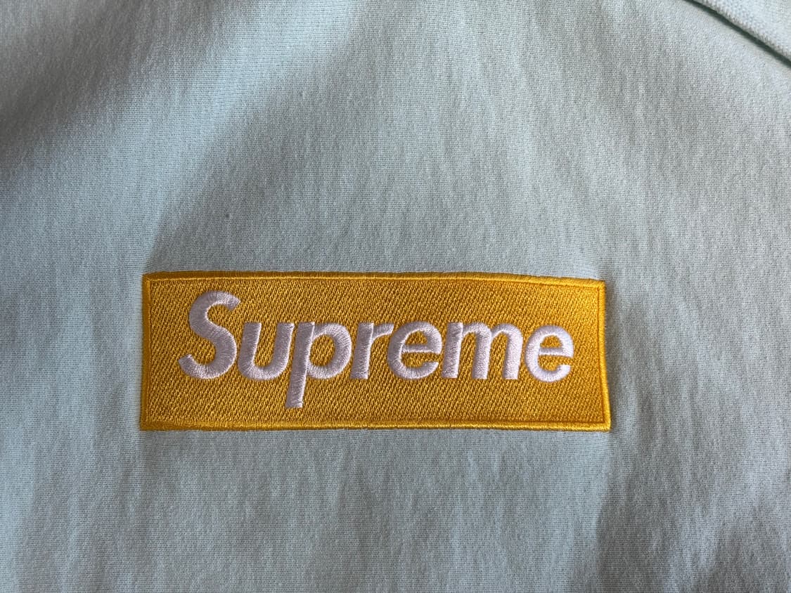 [M] 17FW 슈프림 박스로고 후드 아이스블루 상품이미지3