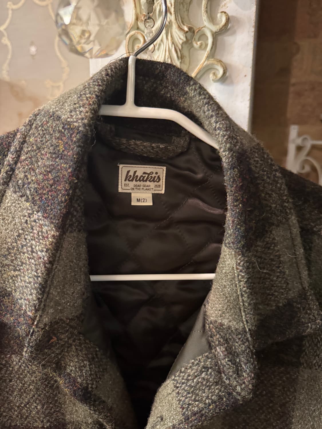 카키스 해리스 트위드 울 자켓 상품이미지3