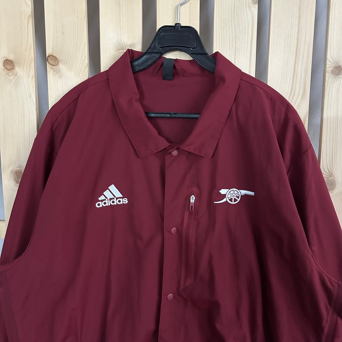 (XL) 아디다스 21-22 버건디 아스날 트래블 코치 자켓 바람막이 상품이미지3