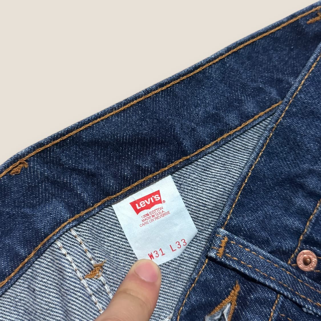 90s USA 리바이스 517 오랜지탭 W31 상품이미지5