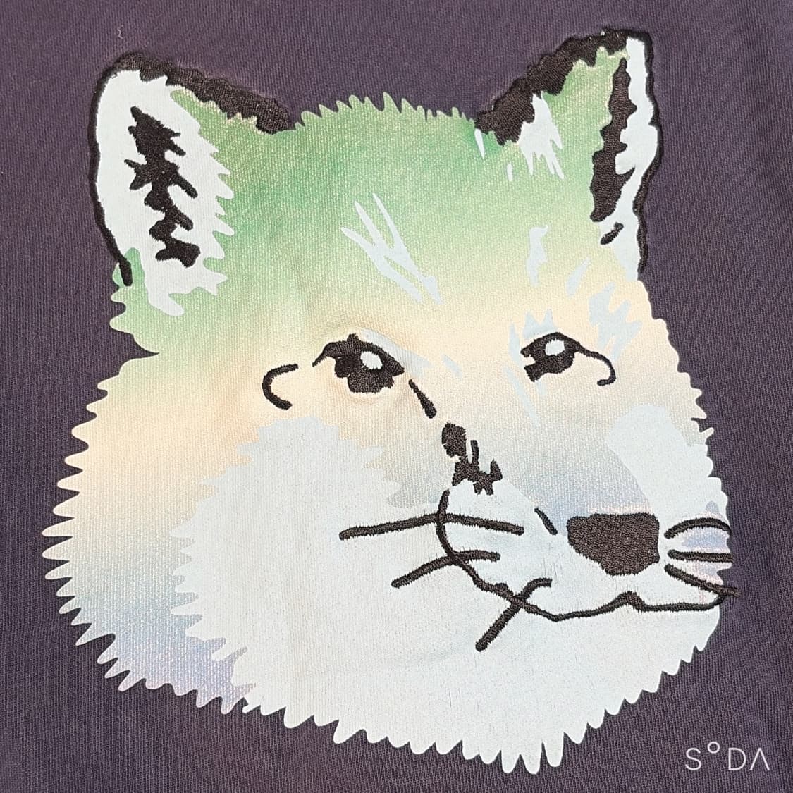 메종키츠네 폭스 헤드 네이비 맨투맨 상품이미지5