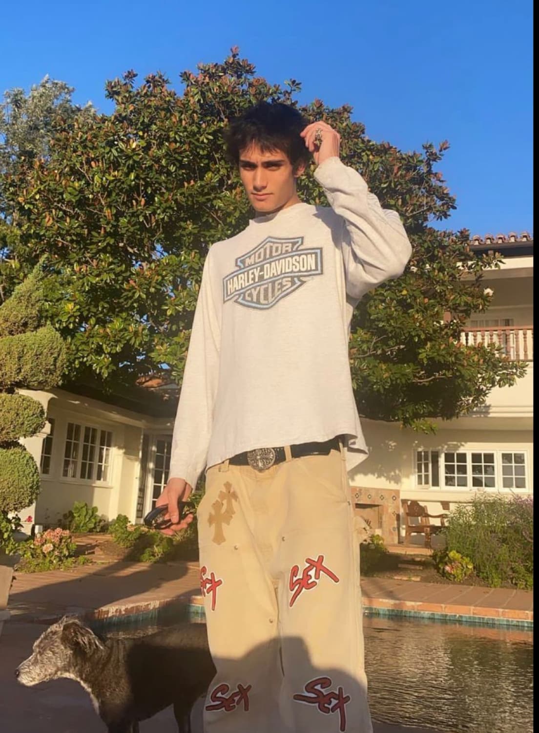 (크리스티안스타크착용) 1996 할리데이비슨 플레임 롱슬리브 M 상품이미지2