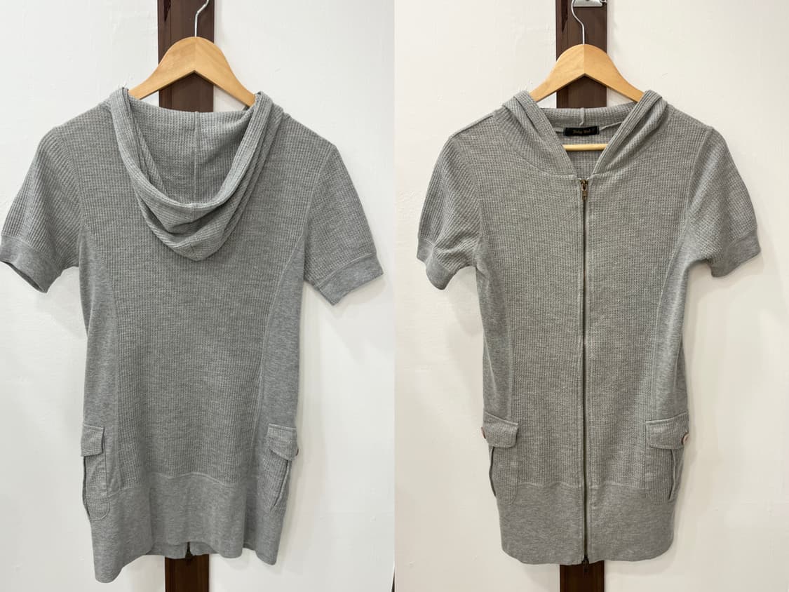 Gray waffle hoodie ops 상품이미지7