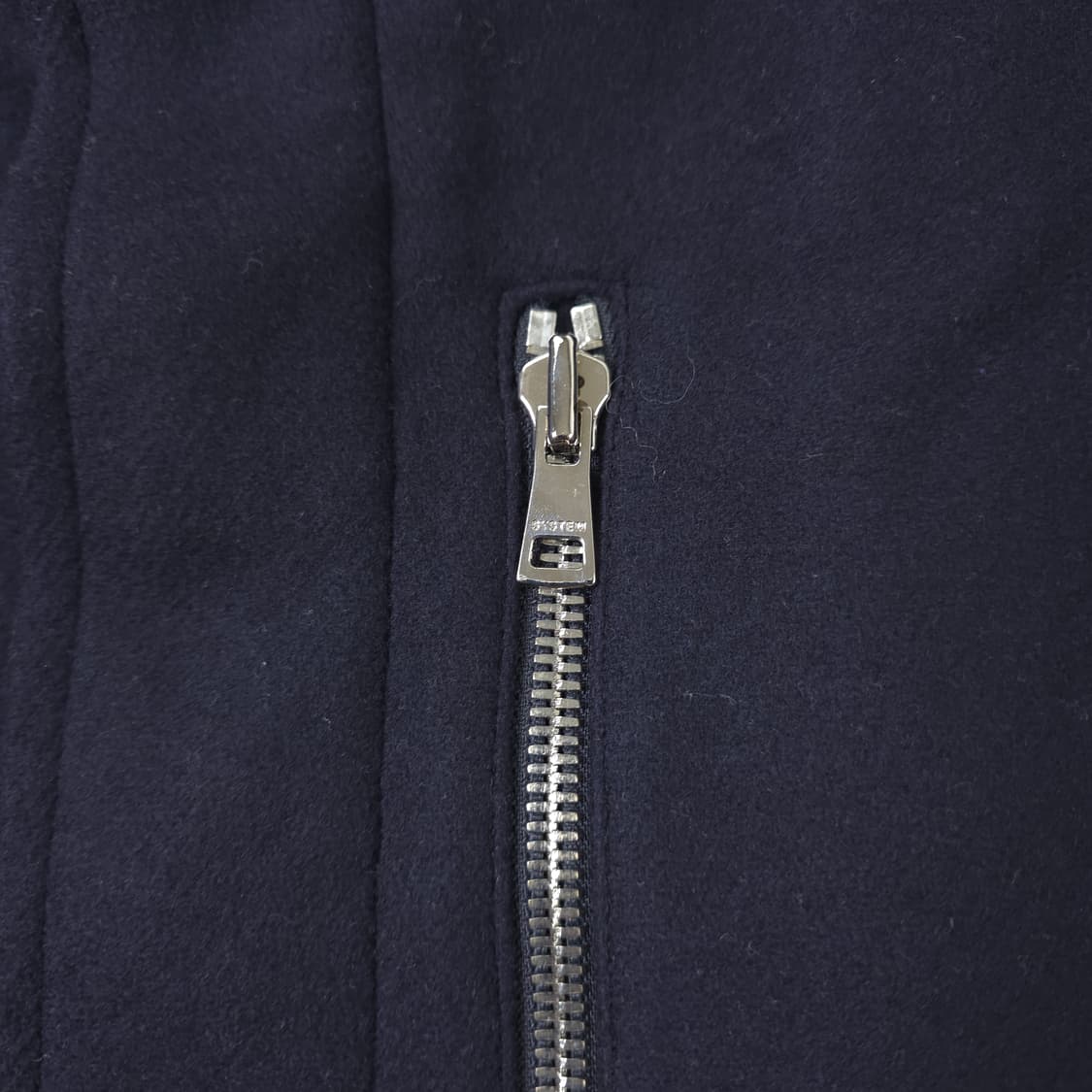 시스템 믹스매치레이어 울 코트 네이비 (105) 상품이미지3