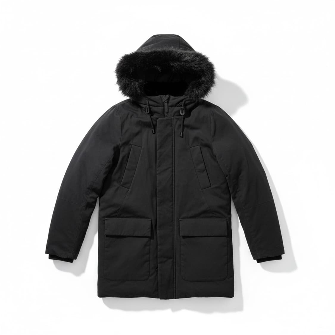 캘빈클라인 진 블랙 후드 패딩 점퍼 상품이미지1