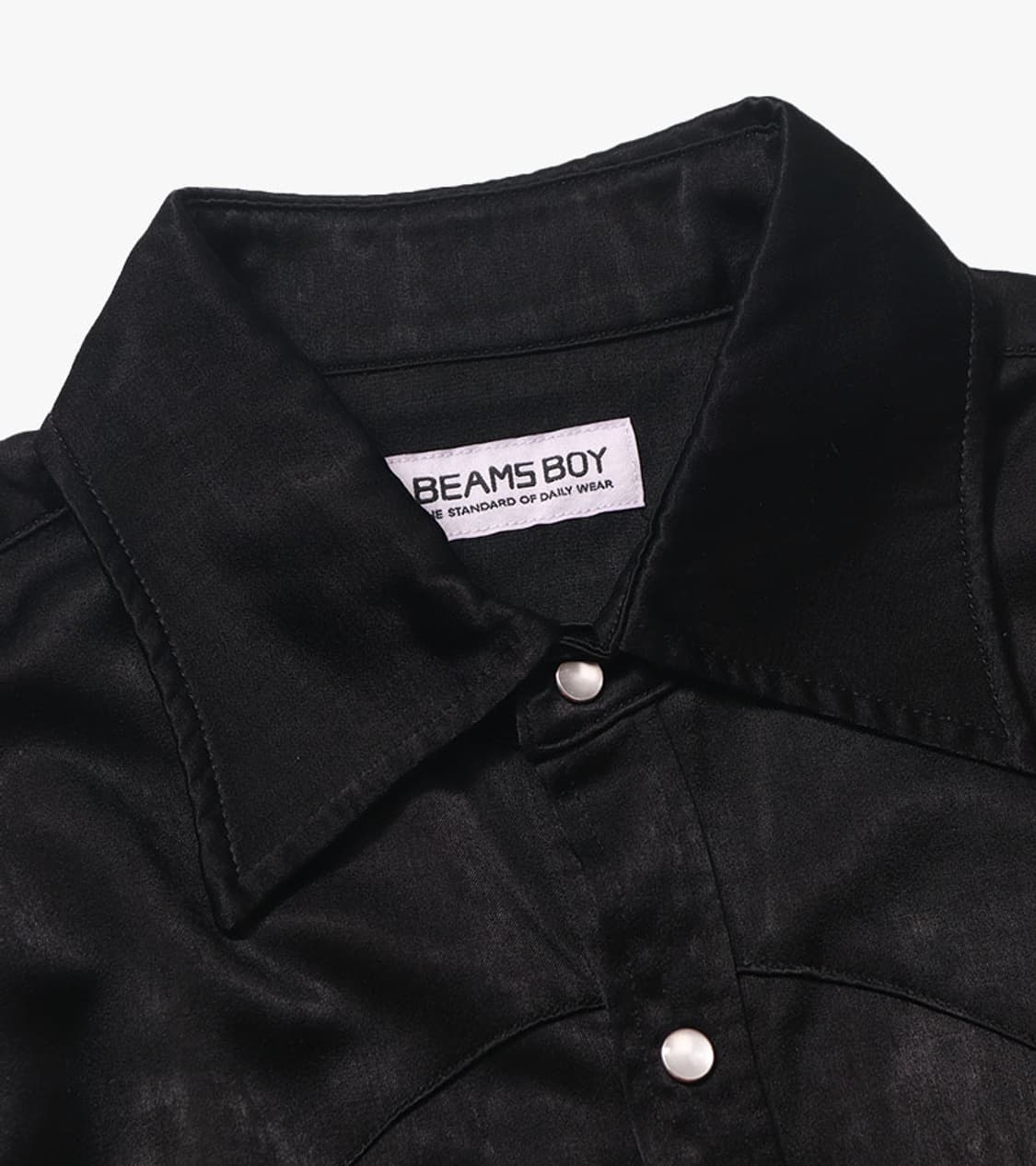 BEAMS BOY - 25FW SATIN WESTERN SHIRT 상품이미지7