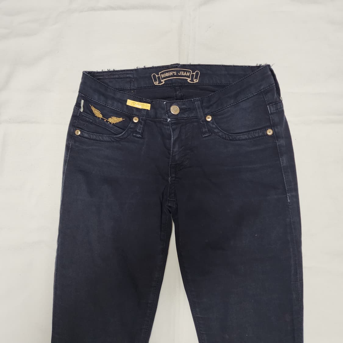ROBIN'S Jean Y2k 보헤미안 갸루 슬림 스키니 네이비 팬츠 상품이미지6