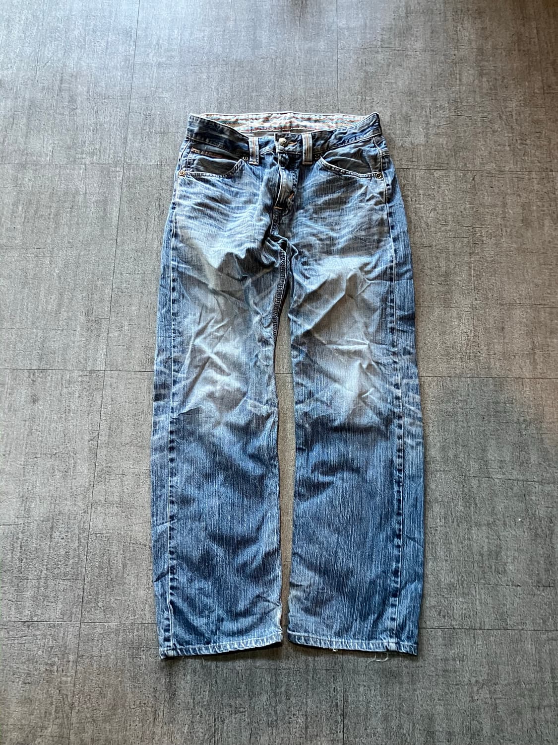 Edwin 에드윈 핀터깔y2k 보헤미안아메카지 웨스턴데님팬츠 상품이미지1