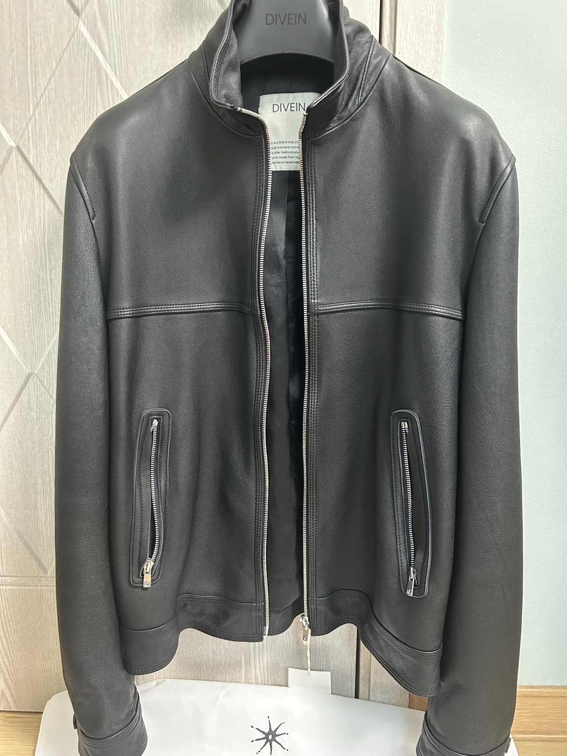 다이브인 WASHED LAMBSKIN HIGH NECK LEATHER J 상품이미지2