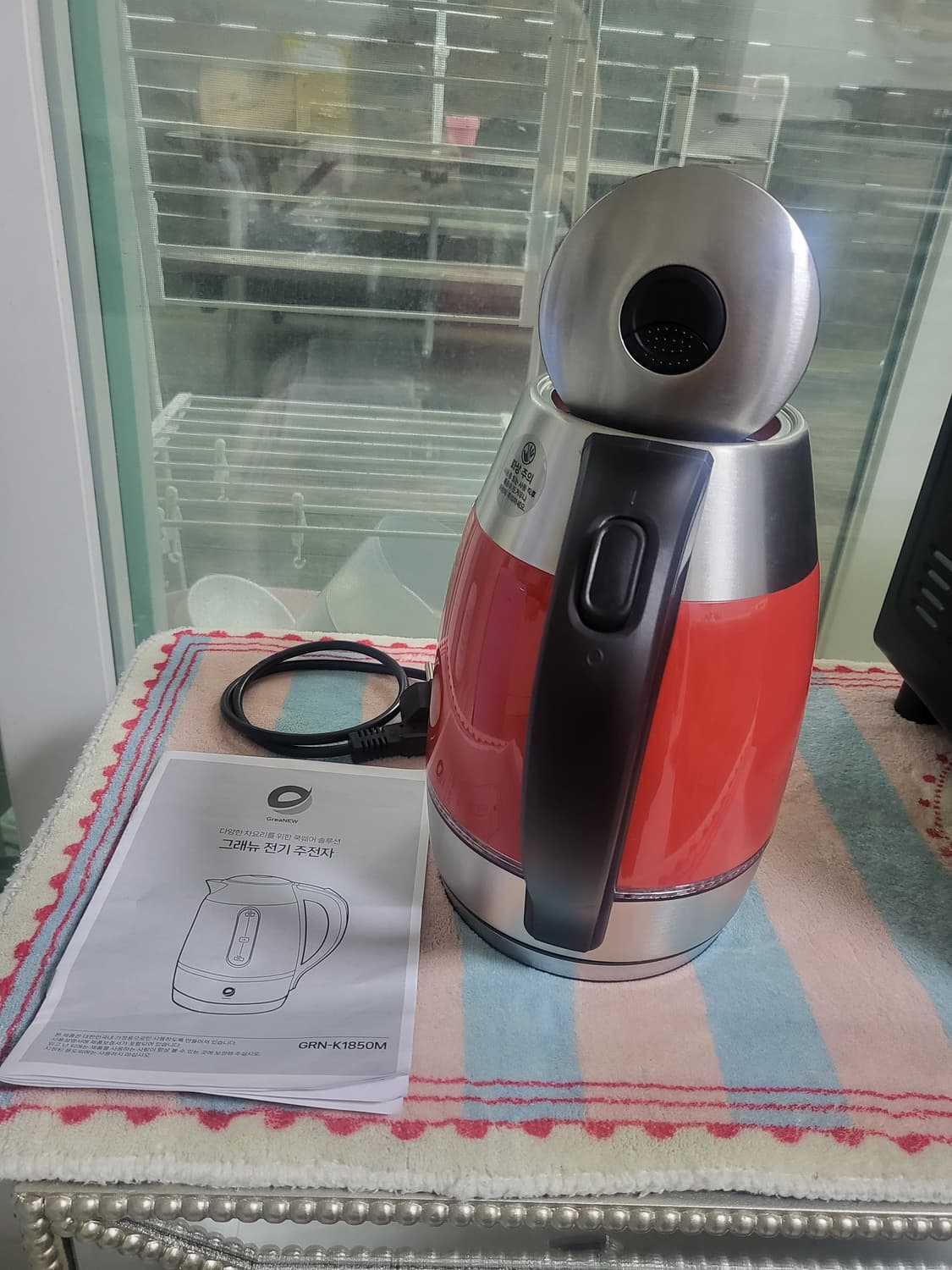 (새제품) 그레뉴 전기 주전자 모델 GRN-K1850M입니다 상품이미지4