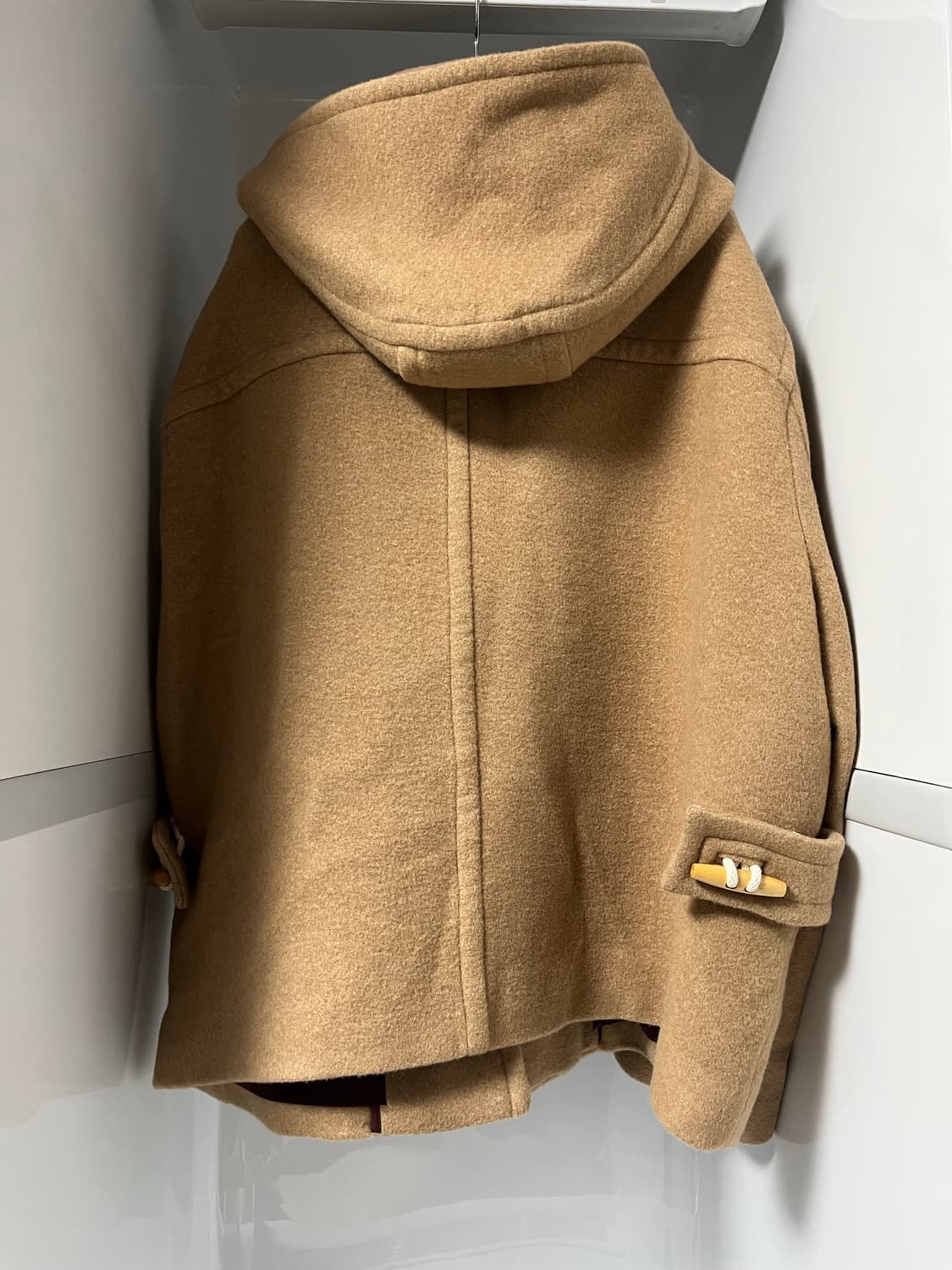 솔리드옴므 22fw 베이지 하프 더플 후드 코트 50사이즈 상품이미지2