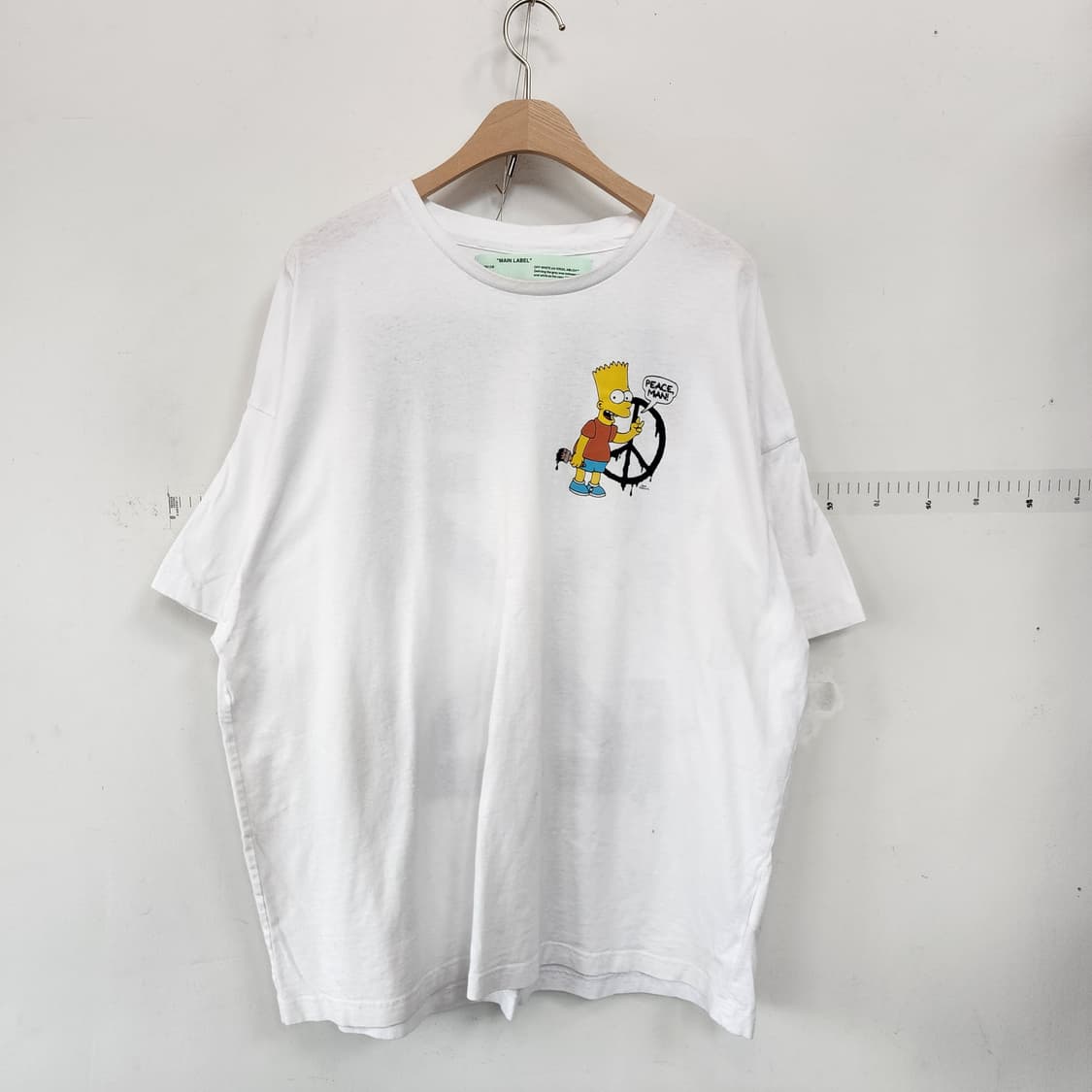 OFF-WHITE 심슨 반팔 티셔츠 화이트 상품이미지1