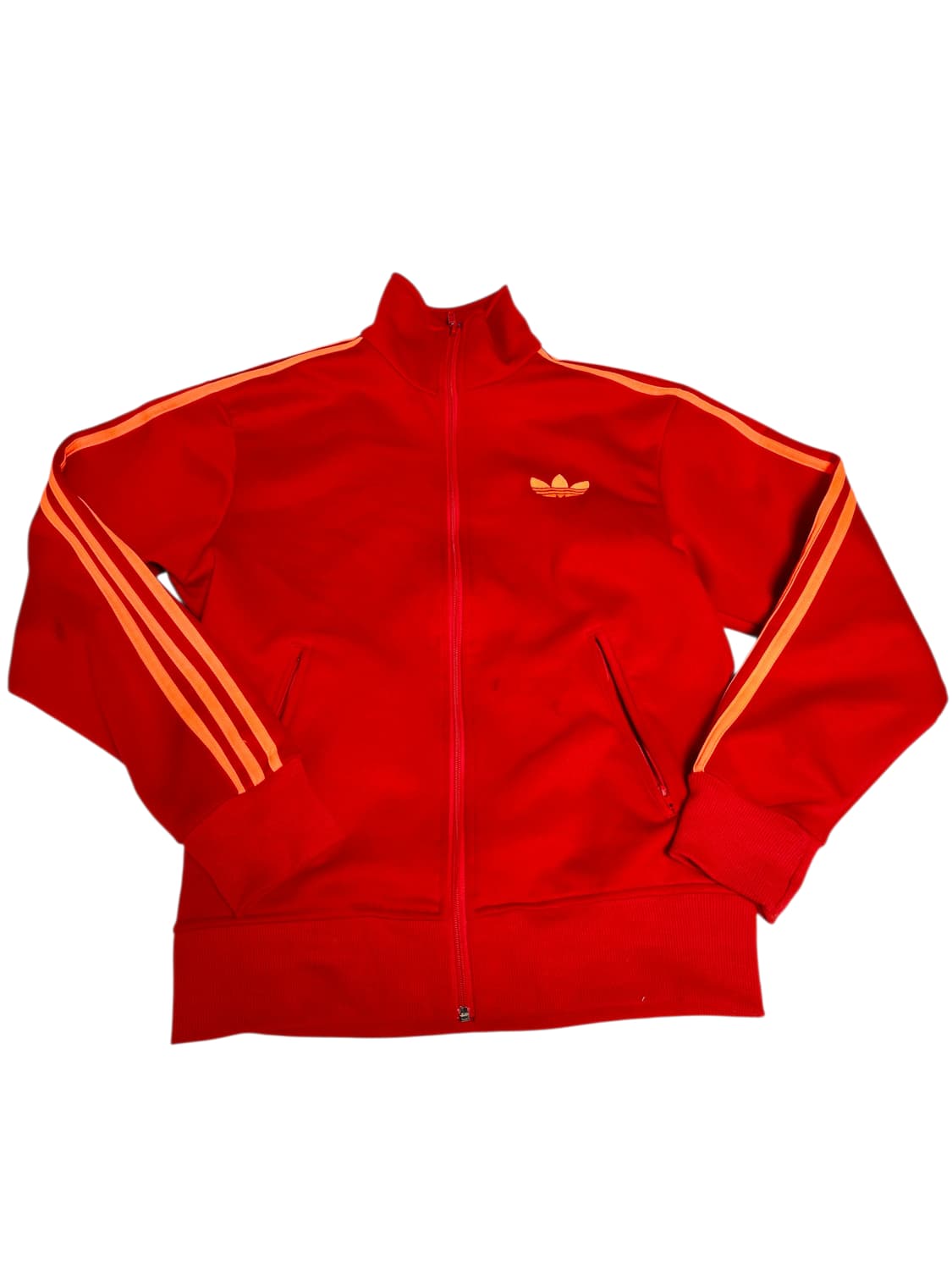 [아디다스] 올드스쿨 레드 오렌지 배색 파이어버드 기모 트랙탑 져지 95 상품이미지1